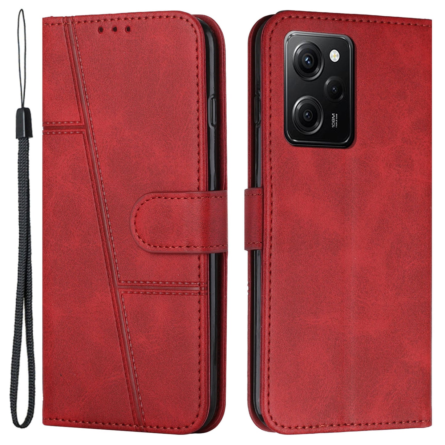 For Xiaomi Redmi Note 12 Pro Speed 5G / Poco X5 Pro 5G PU Leather Phone Cover Folio Stand Wallet Phone Case