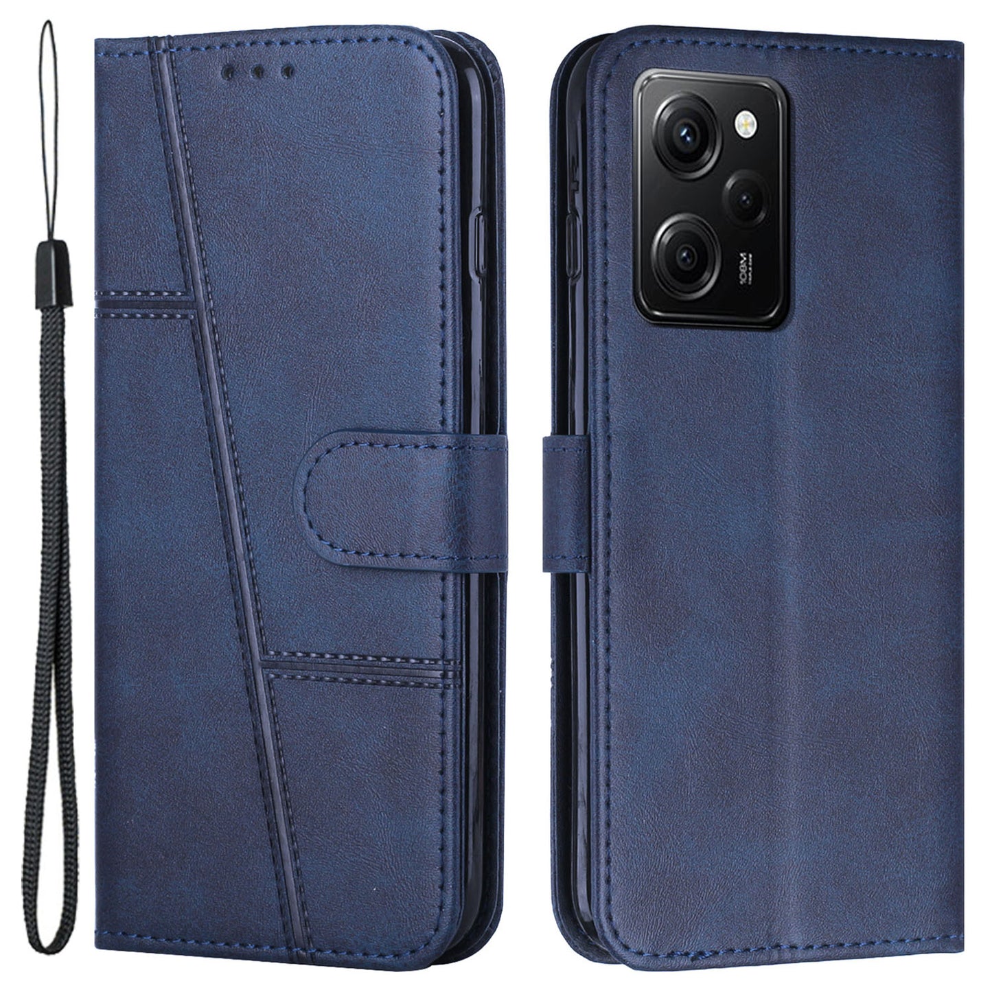 For Xiaomi Redmi Note 12 Pro Speed 5G / Poco X5 Pro 5G PU Leather Phone Cover Folio Stand Wallet Phone Case