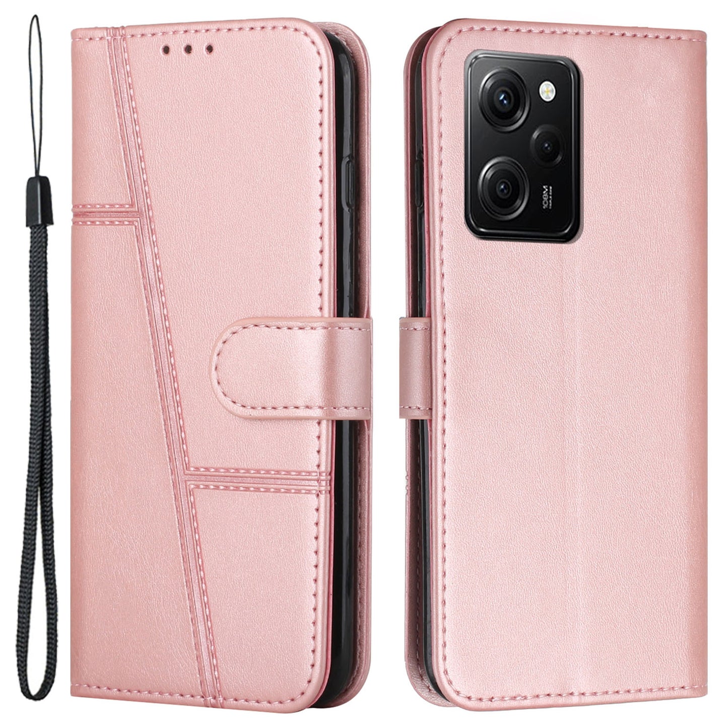 For Xiaomi Redmi Note 12 Pro Speed 5G / Poco X5 Pro 5G PU Leather Phone Cover Folio Stand Wallet Phone Case