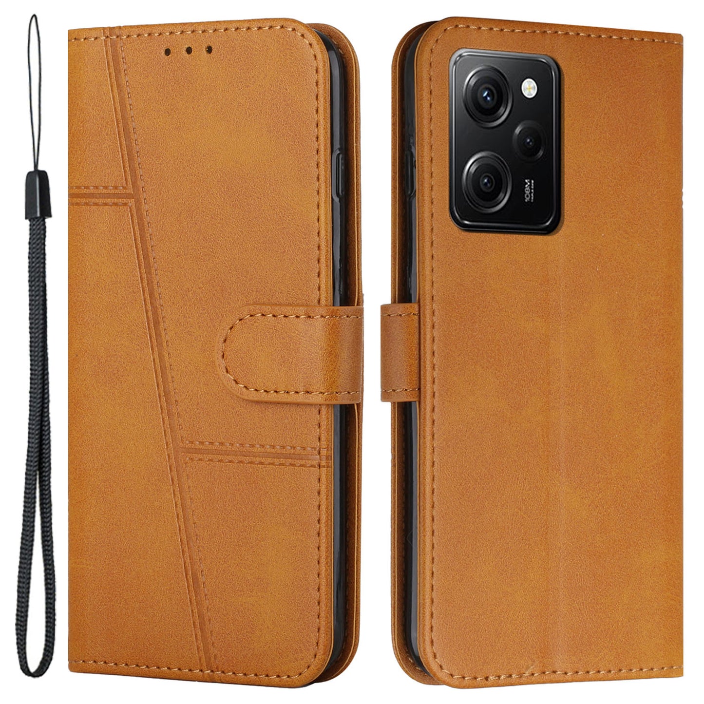 For Xiaomi Redmi Note 12 Pro Speed 5G / Poco X5 Pro 5G PU Leather Phone Cover Folio Stand Wallet Phone Case