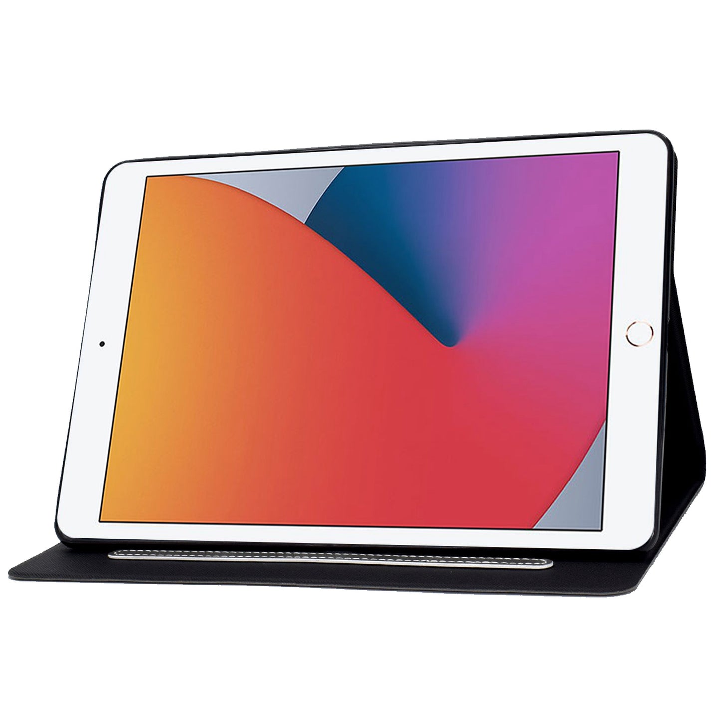 For iPad 10.2 (2020) (2019) / iPad Air 10.5 inch (2019) Calf Textured Leather Tablet Case Card Holder Adjustable Stand Protective Cover