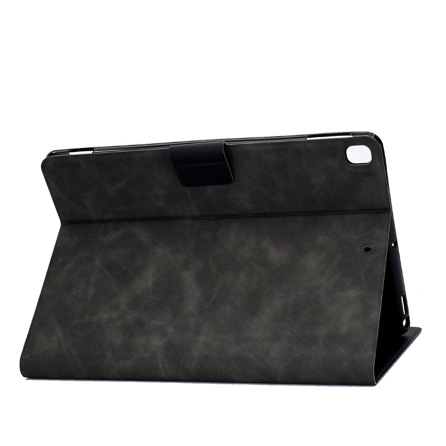 For iPad 10.2 (2020) (2019) / iPad Air 10.5 inch (2019) Calf Textured Leather Tablet Case Card Holder Adjustable Stand Protective Cover