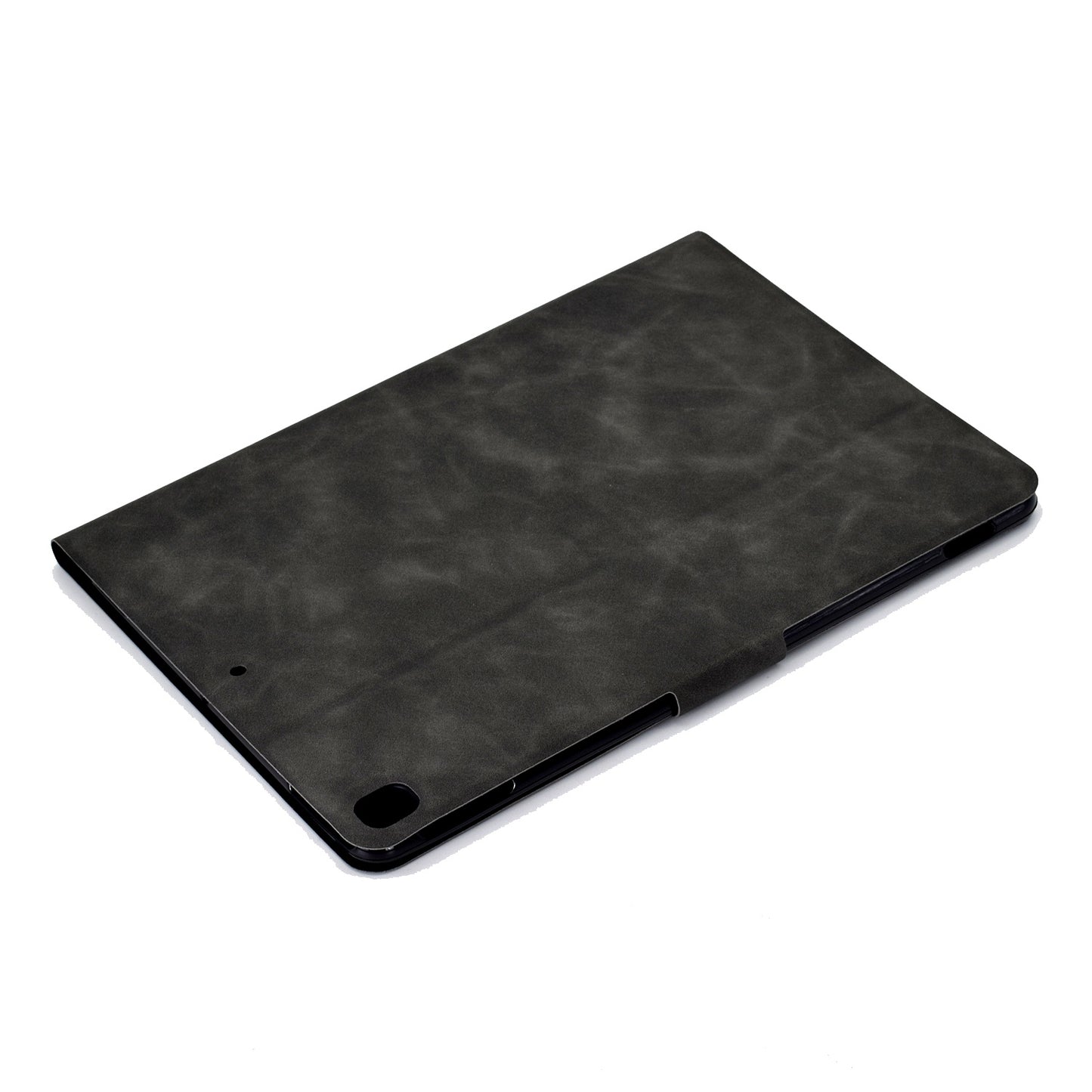 For iPad 10.2 (2020) (2019) / iPad Air 10.5 inch (2019) Calf Textured Leather Tablet Case Card Holder Adjustable Stand Protective Cover