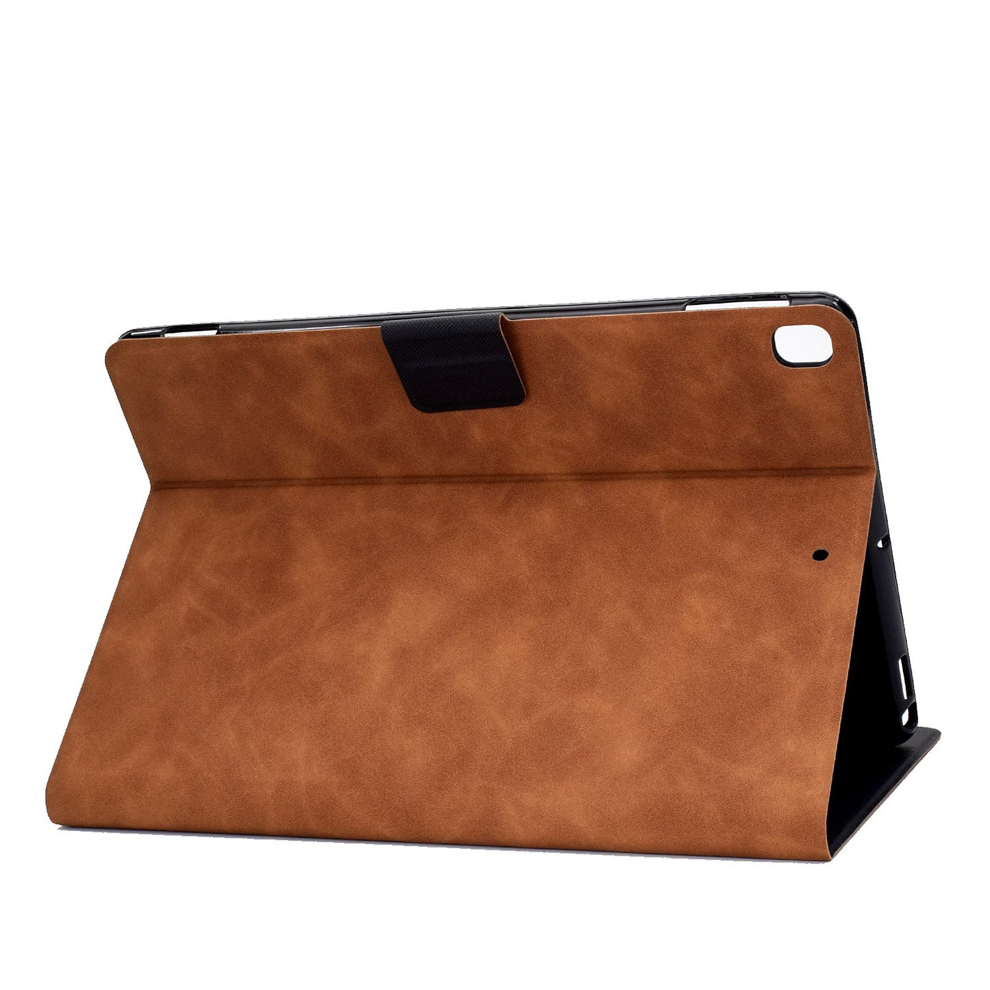 For iPad 10.2 (2020) (2019) / iPad Air 10.5 inch (2019) Calf Textured Leather Tablet Case Card Holder Adjustable Stand Protective Cover