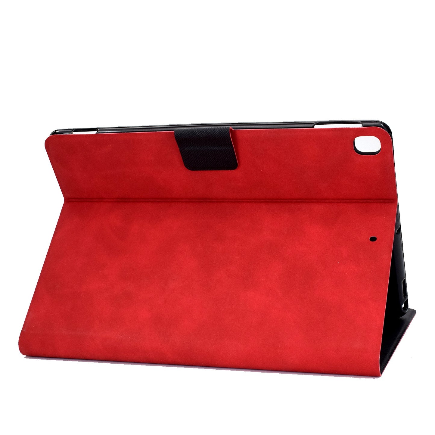 For iPad 10.2 (2020) (2019) / iPad Air 10.5 inch (2019) Calf Textured Leather Tablet Case Card Holder Adjustable Stand Protective Cover