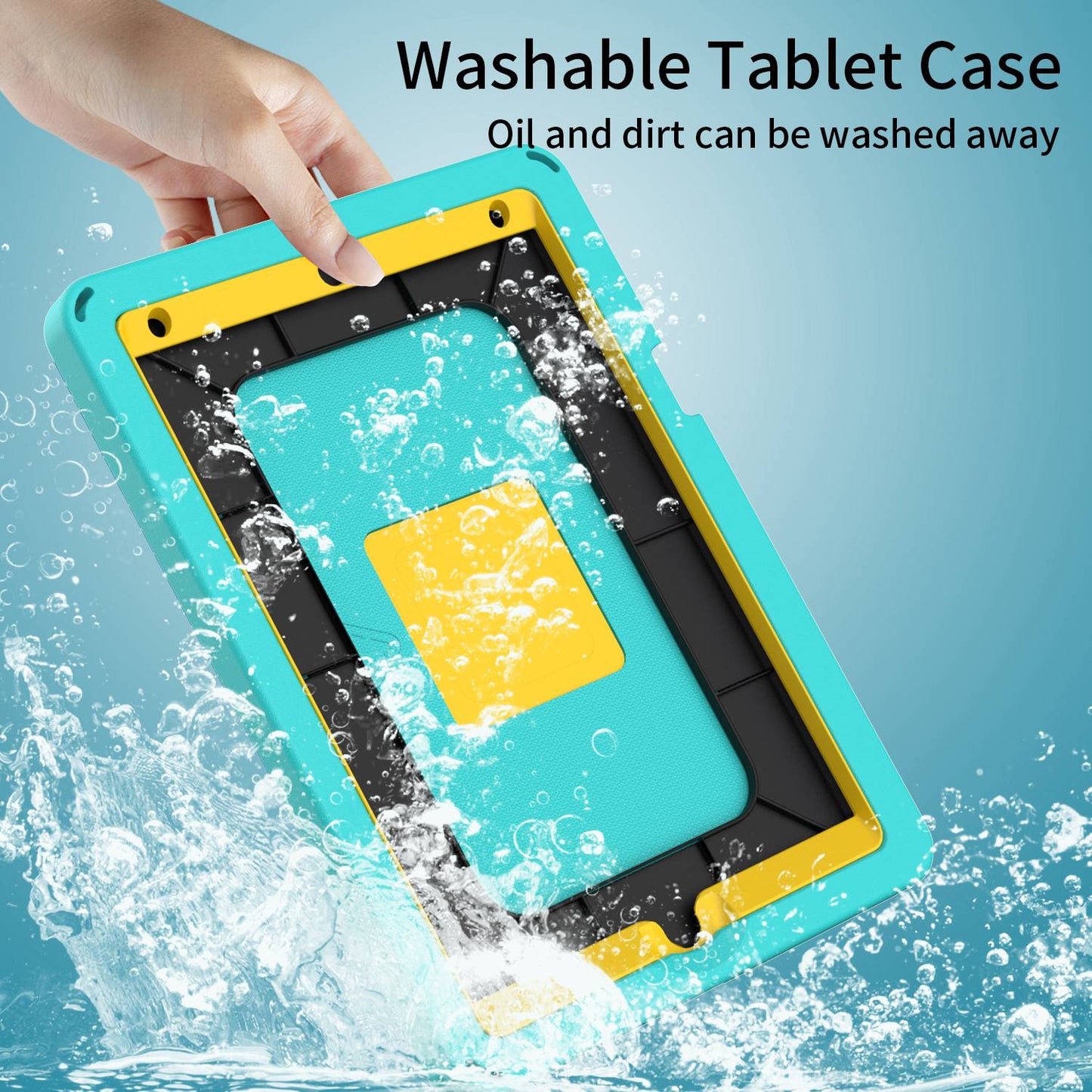 For iPad 10.2 (2019) / (2021) / (2020) / Air 10.5 inch (2019) Anti-scratch EVA Case with Shoulder Strap / Waterproof Screen Protector Shockproof Cover Portable Tablet Case