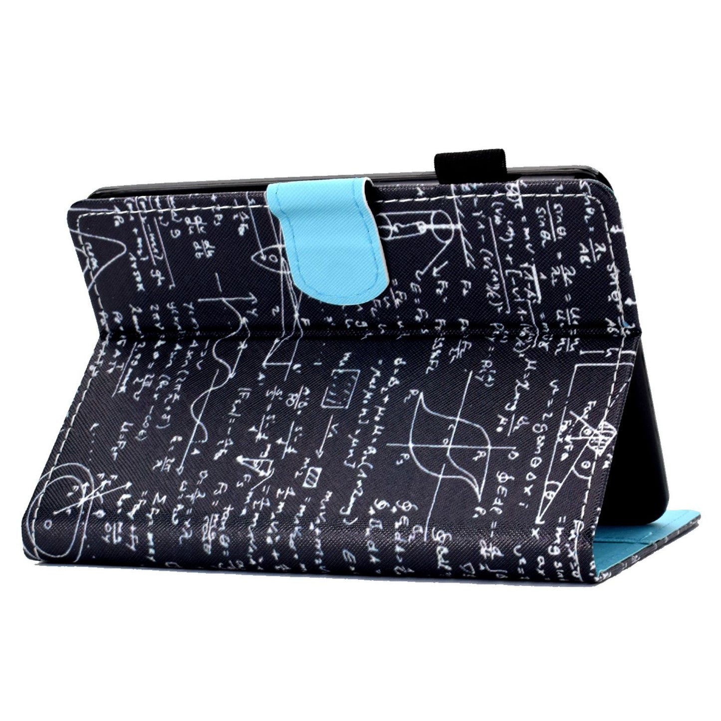 Anti-scratch Tablet Case for Amazon Kindle Paperwhite 5 (2021), Adjustable Stand Stitching Pattern Printing PU Leather Card Holder Protective Tablet Cover