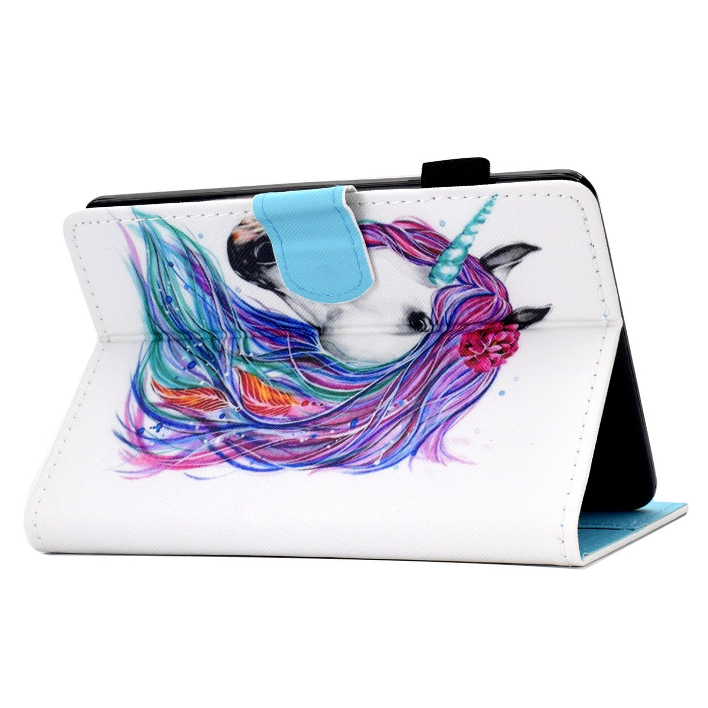 Anti-scratch Tablet Case for Amazon Kindle Paperwhite 5 (2021), Adjustable Stand Stitching Pattern Printing PU Leather Card Holder Protective Tablet Cover