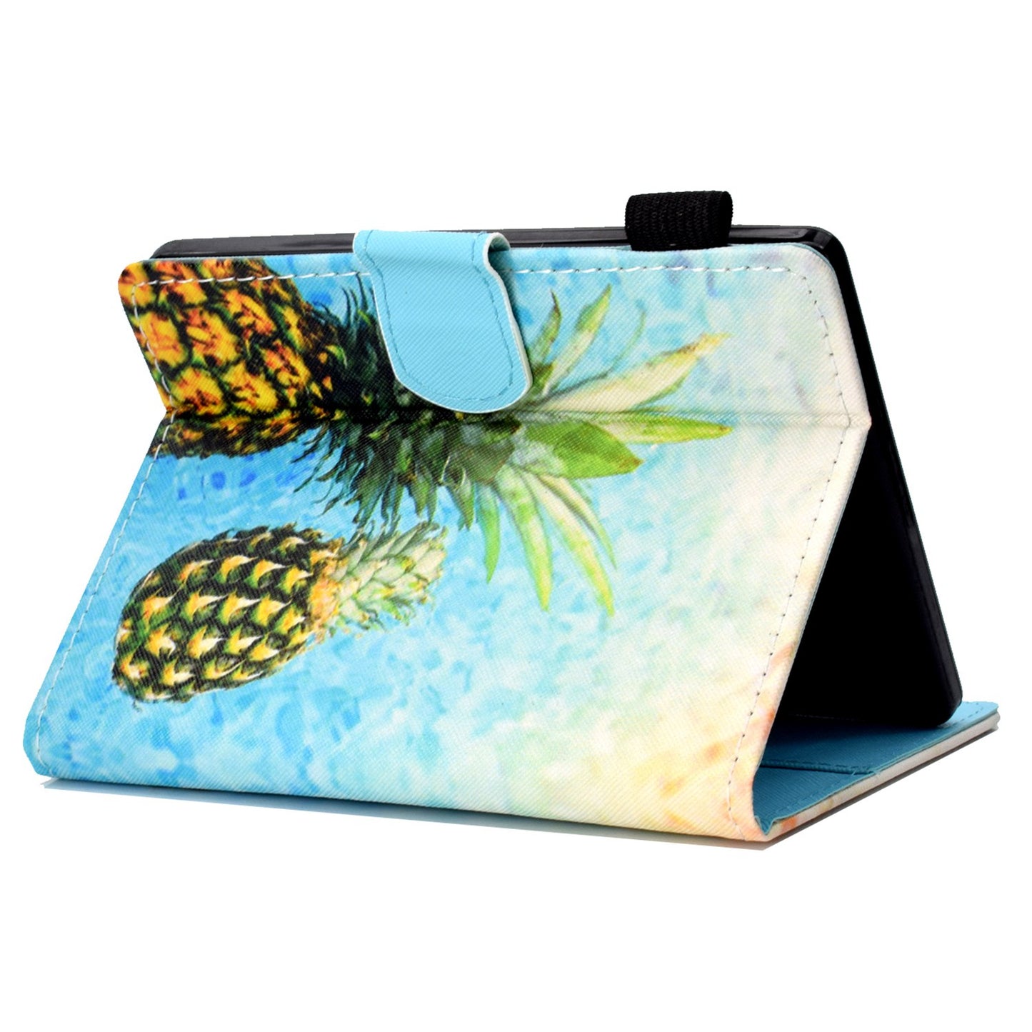 Anti-scratch Tablet Case for Amazon Kindle Paperwhite 5 (2021), Adjustable Stand Stitching Pattern Printing PU Leather Card Holder Protective Tablet Cover