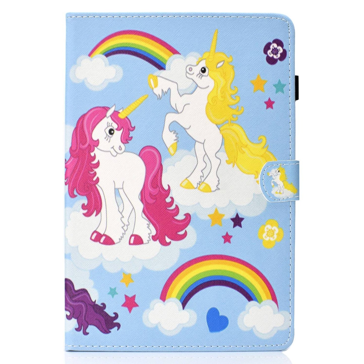 Anti-scratch Tablet Case for Amazon Kindle Paperwhite 5 (2021), Adjustable Stand Stitching Pattern Printing PU Leather Card Holder Protective Tablet Cover