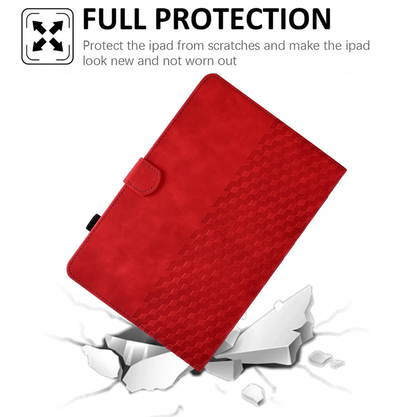 Anti-Fall Case for Lenovo Tab M10 HD Gen 2 (X306X) Pattern Imprinted Protective Folio Flip Cover Auto Wake / Sleep Tablet Leather Case with Card Slots / Stand