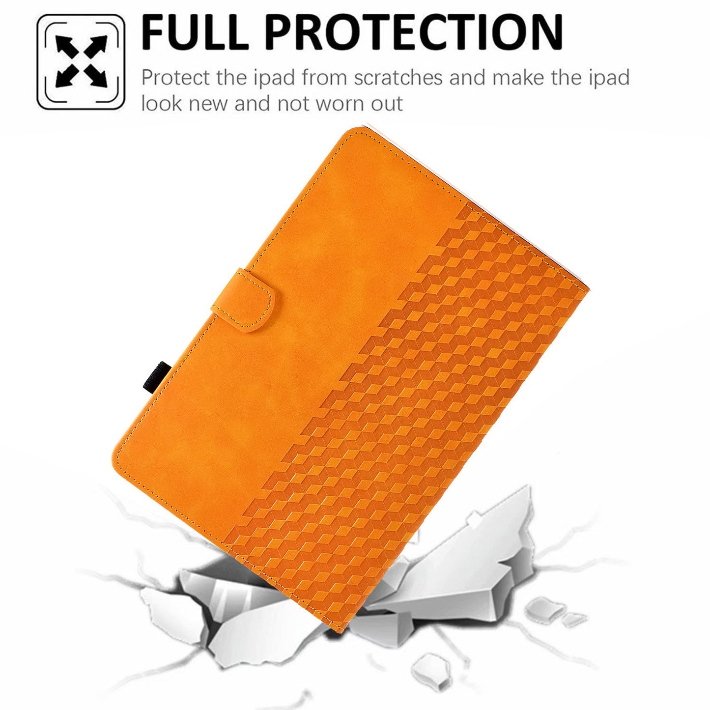 Anti-Fall Case for Lenovo Tab M10 HD Gen 2 (X306X) Pattern Imprinted Protective Folio Flip Cover Auto Wake / Sleep Tablet Leather Case with Card Slots / Stand