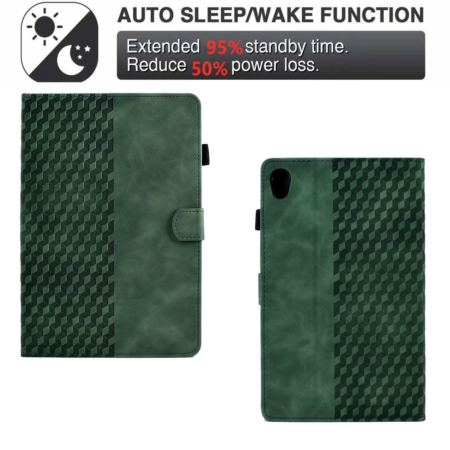 Anti-Fall Case for Lenovo Tab M10 HD Gen 2 (X306X) Pattern Imprinted Protective Folio Flip Cover Auto Wake / Sleep Tablet Leather Case with Card Slots / Stand