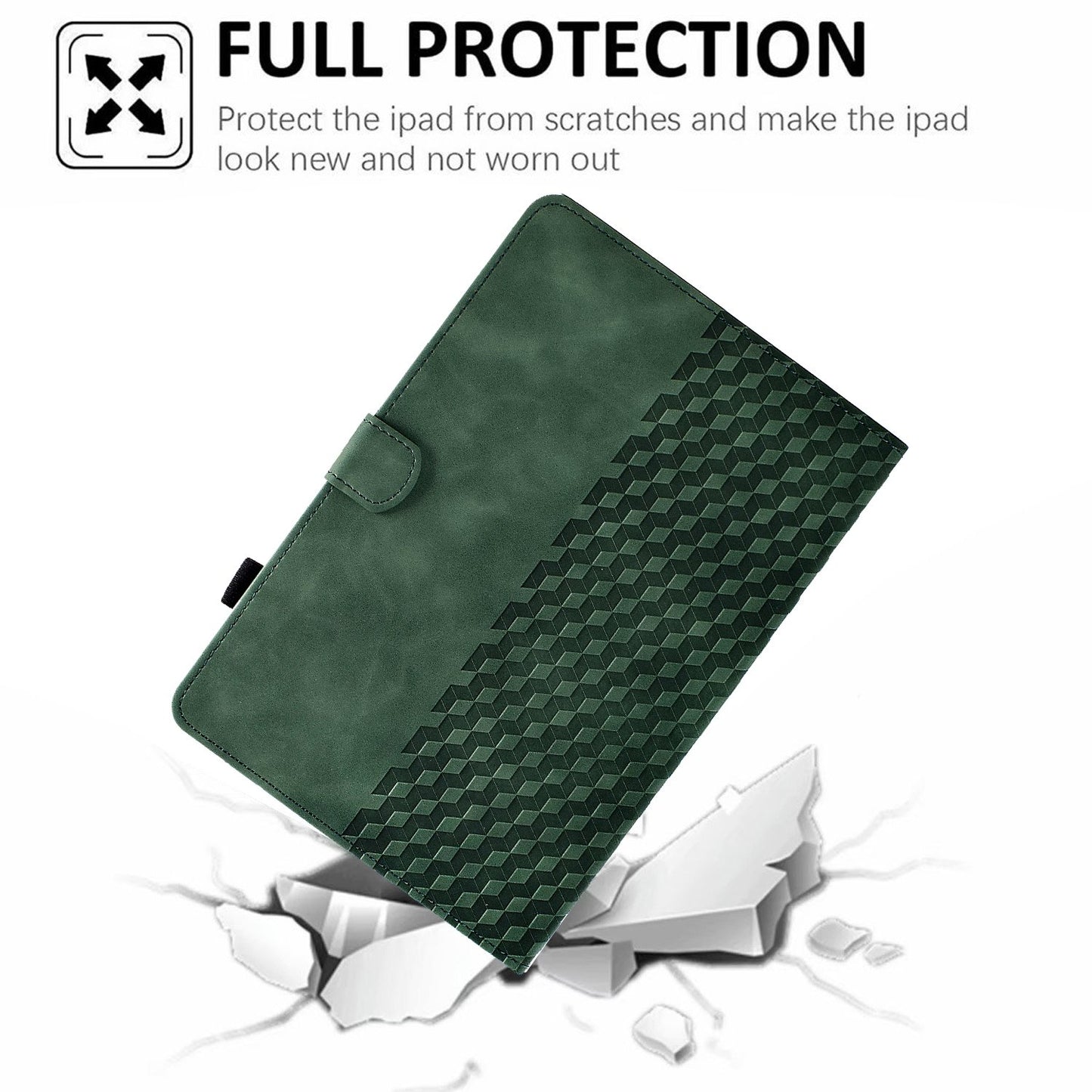 Anti-Fall Case for Lenovo Tab M10 HD Gen 2 (X306X) Pattern Imprinted Protective Folio Flip Cover Auto Wake / Sleep Tablet Leather Case with Card Slots / Stand