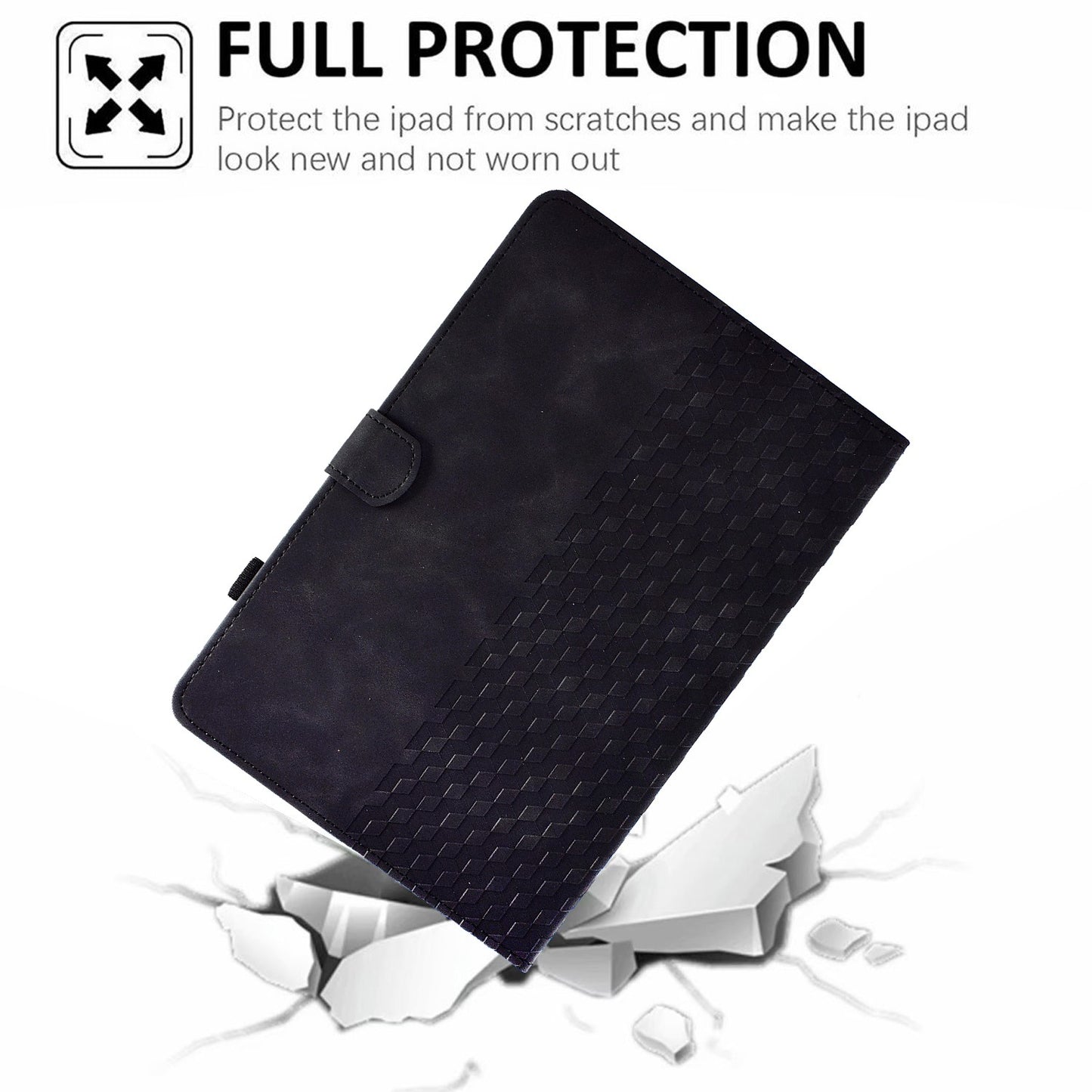 Anti-Fall Case for Lenovo Tab M10 HD Gen 2 (X306X) Pattern Imprinted Protective Folio Flip Cover Auto Wake / Sleep Tablet Leather Case with Card Slots / Stand