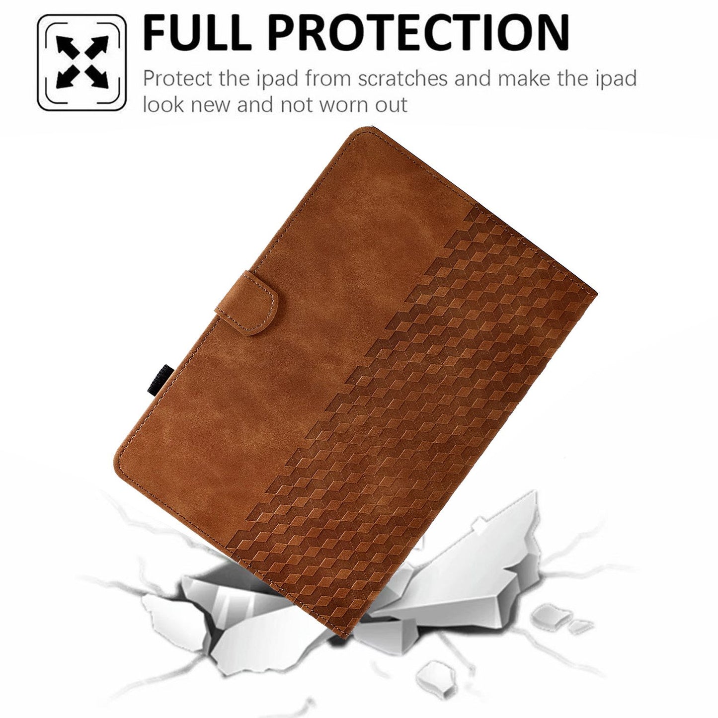 Anti-Fall Case for Lenovo Tab M10 HD Gen 2 (X306X) Pattern Imprinted Protective Folio Flip Cover Auto Wake / Sleep Tablet Leather Case with Card Slots / Stand