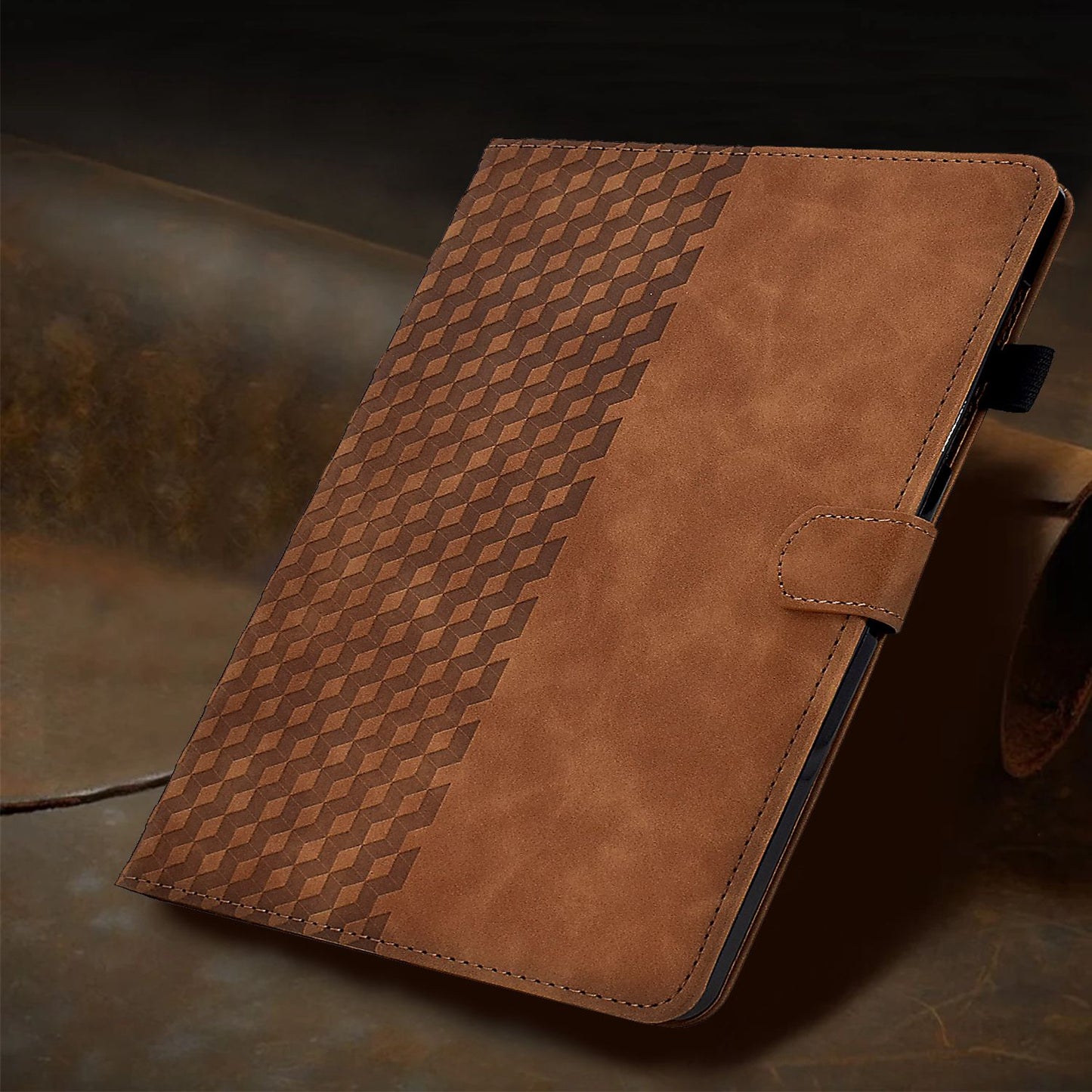 Anti-Fall Case for Lenovo Tab M10 HD Gen 2 (X306X) Pattern Imprinted Protective Folio Flip Cover Auto Wake / Sleep Tablet Leather Case with Card Slots / Stand