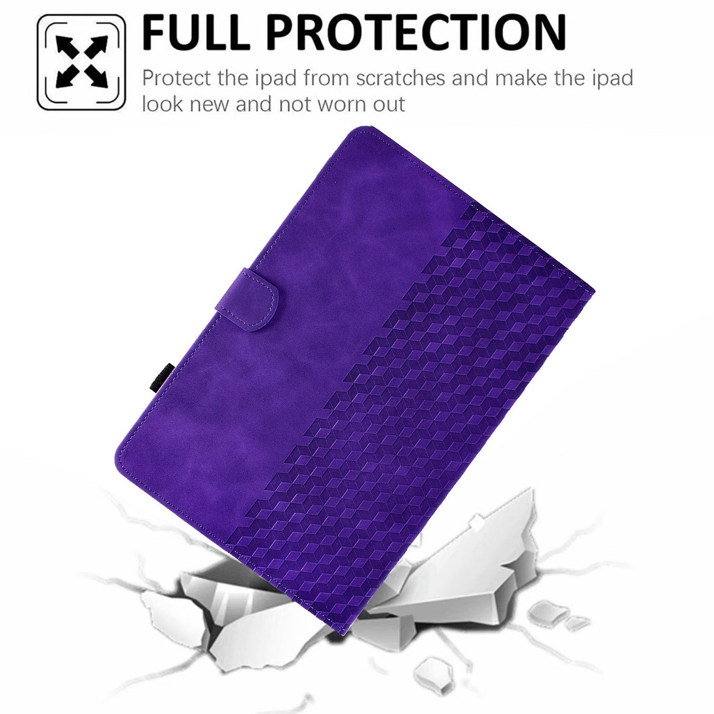 Anti-Fall Case for Lenovo Tab M10 HD Gen 2 (X306X) Pattern Imprinted Protective Folio Flip Cover Auto Wake / Sleep Tablet Leather Case with Card Slots / Stand