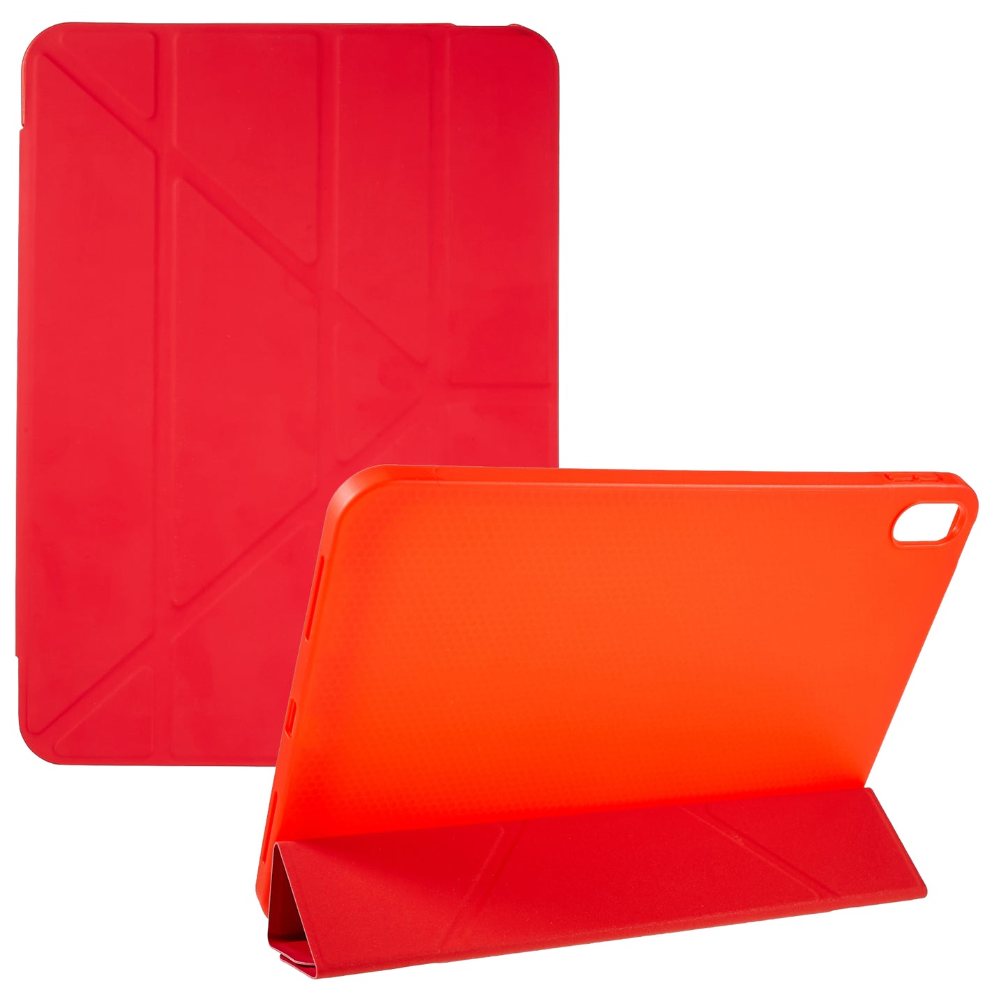 For iPad 10.9 (2022) Shockproof Tablet Case Auto Wake / Sleep PU Leather Cover with Origami Stand