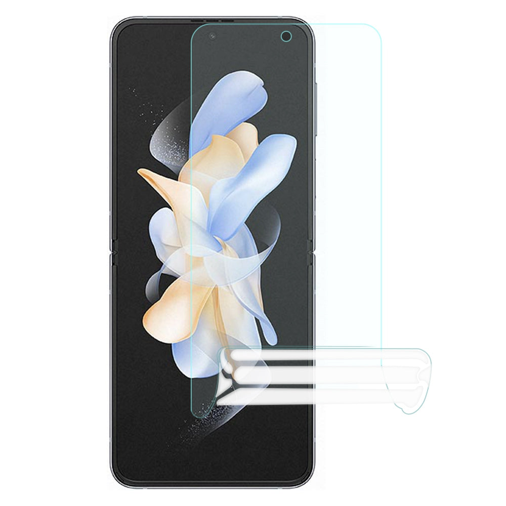 For Samsung Galaxy Z Flip4 5G 1 Set Front and Back Soft TPU Protector Ultra Clear Anti-scratch Protective Film