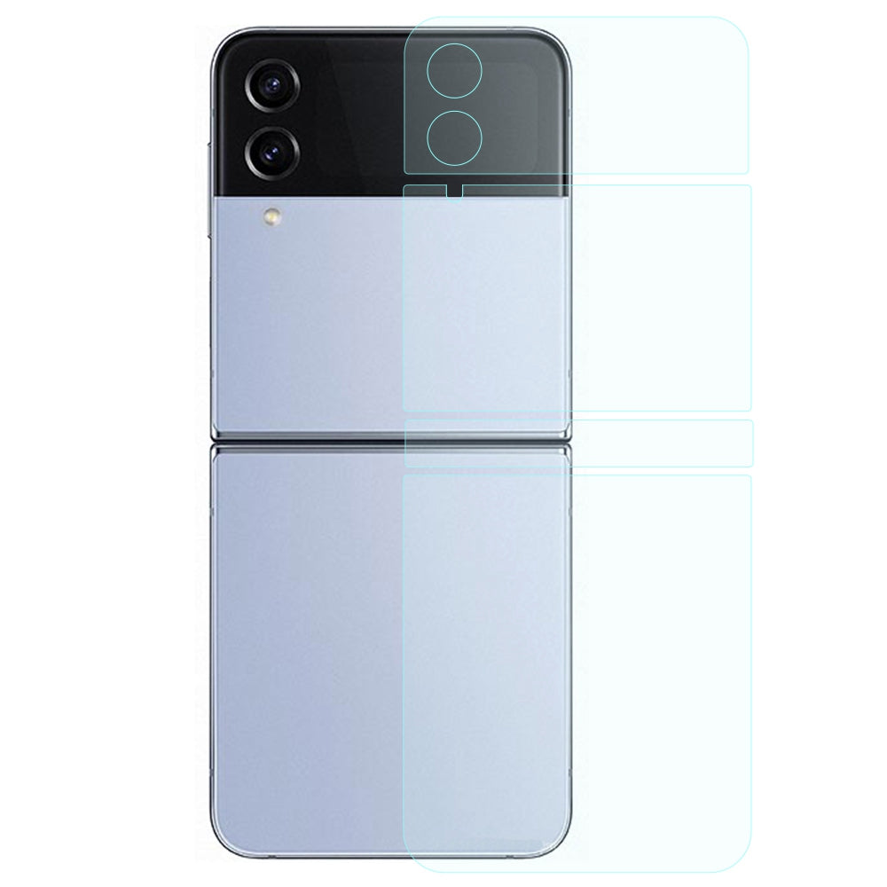 For Samsung Galaxy Z Flip4 5G 1 Set Front and Back Soft TPU Protector Ultra Clear Anti-scratch Protective Film