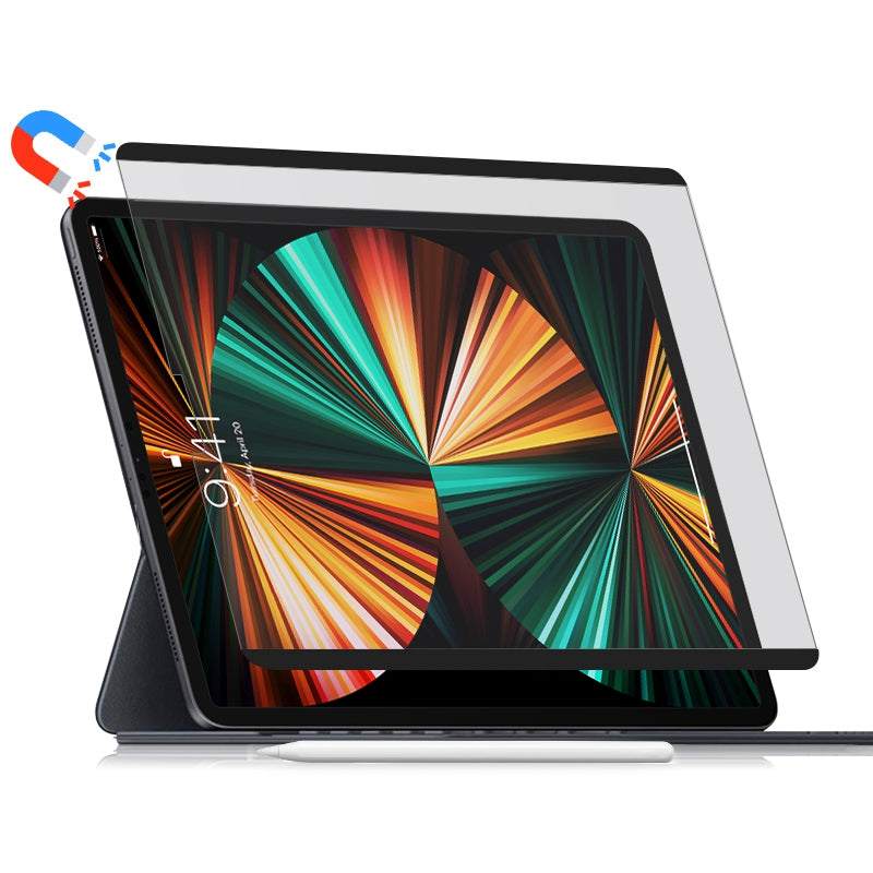For iPad Pro 12.9 (2022) / (2021) / (2020) Paper-like Screen Protector Paper-feel Magnetic Absorption Detachable Drawing Writing PVC Film