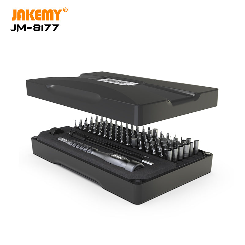 JAKEMY JM-8177 106-in-1 Multi-function Magnetic Screwdriver Set Phone Tablet Repair Tool