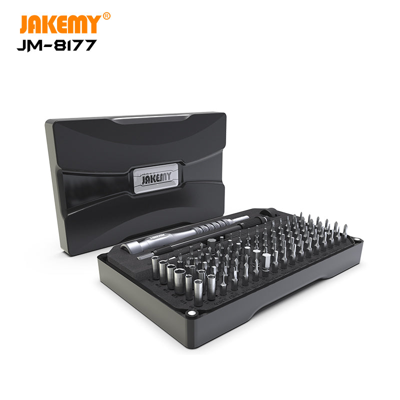 JAKEMY JM-8177 106-in-1 Multi-function Magnetic Screwdriver Set Phone Tablet Repair Tool