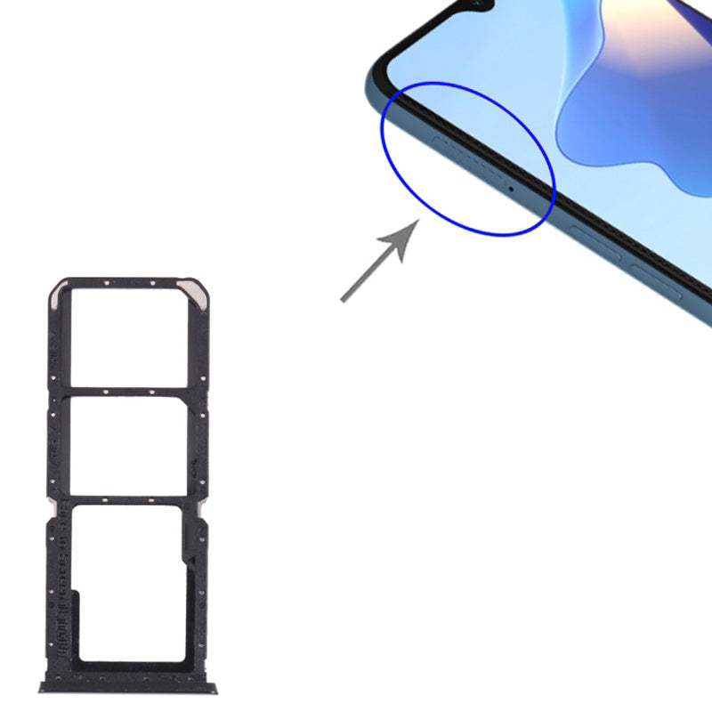 For Oppo A16 CPH2269/A16s CPH2271 Dual SIM Cards + Single TF Card Tray Holder Replacement (without Logo)