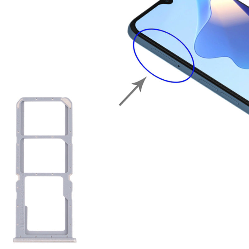 For Oppo A16 CPH2269/A16s CPH2271 Dual SIM Cards + Single TF Card Tray Holder Replacement (without Logo)