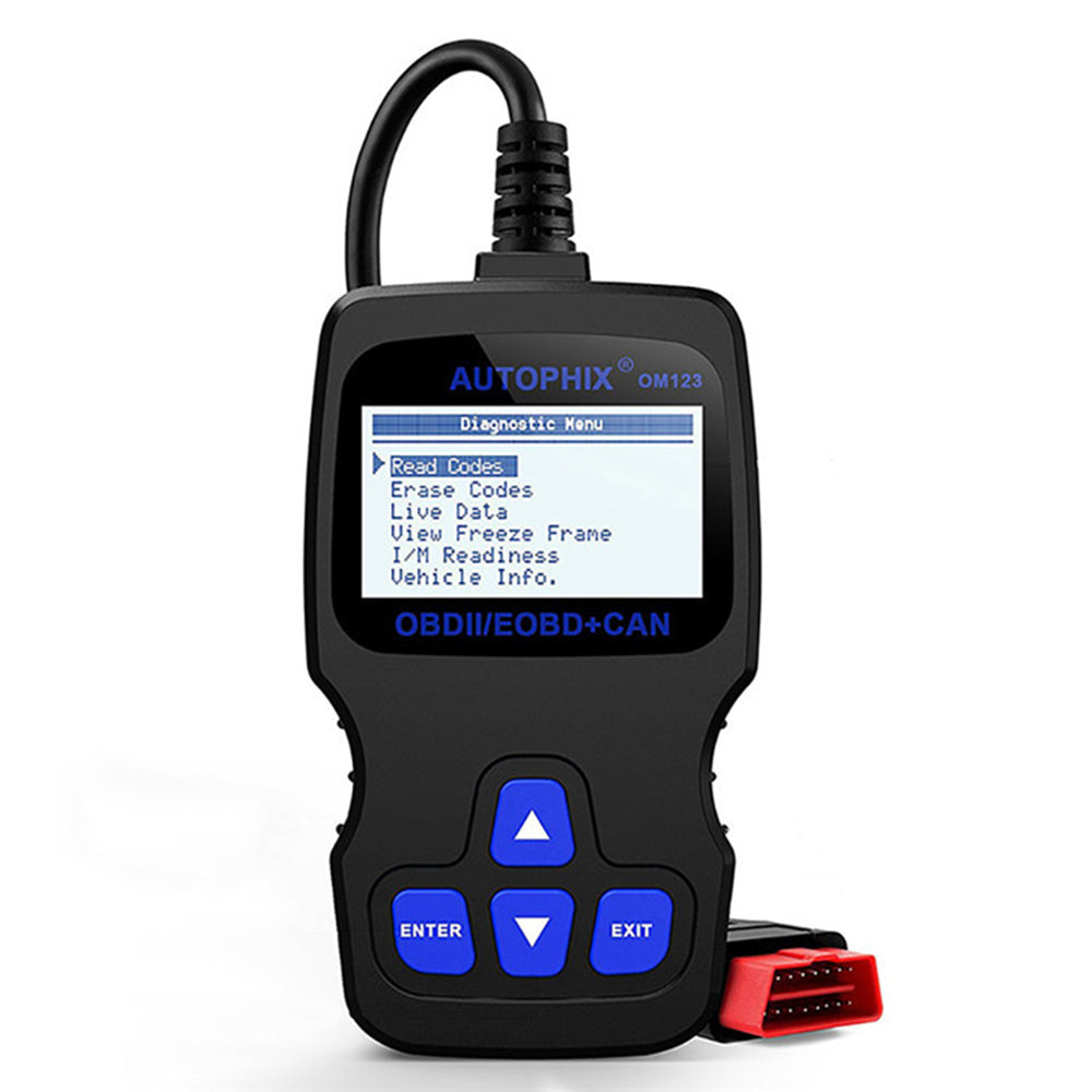 AUTOPHIX OM123 Portable OBD2 Scanner Car Diagnostic Tool Automotive Scanner EOBD Code Reader
