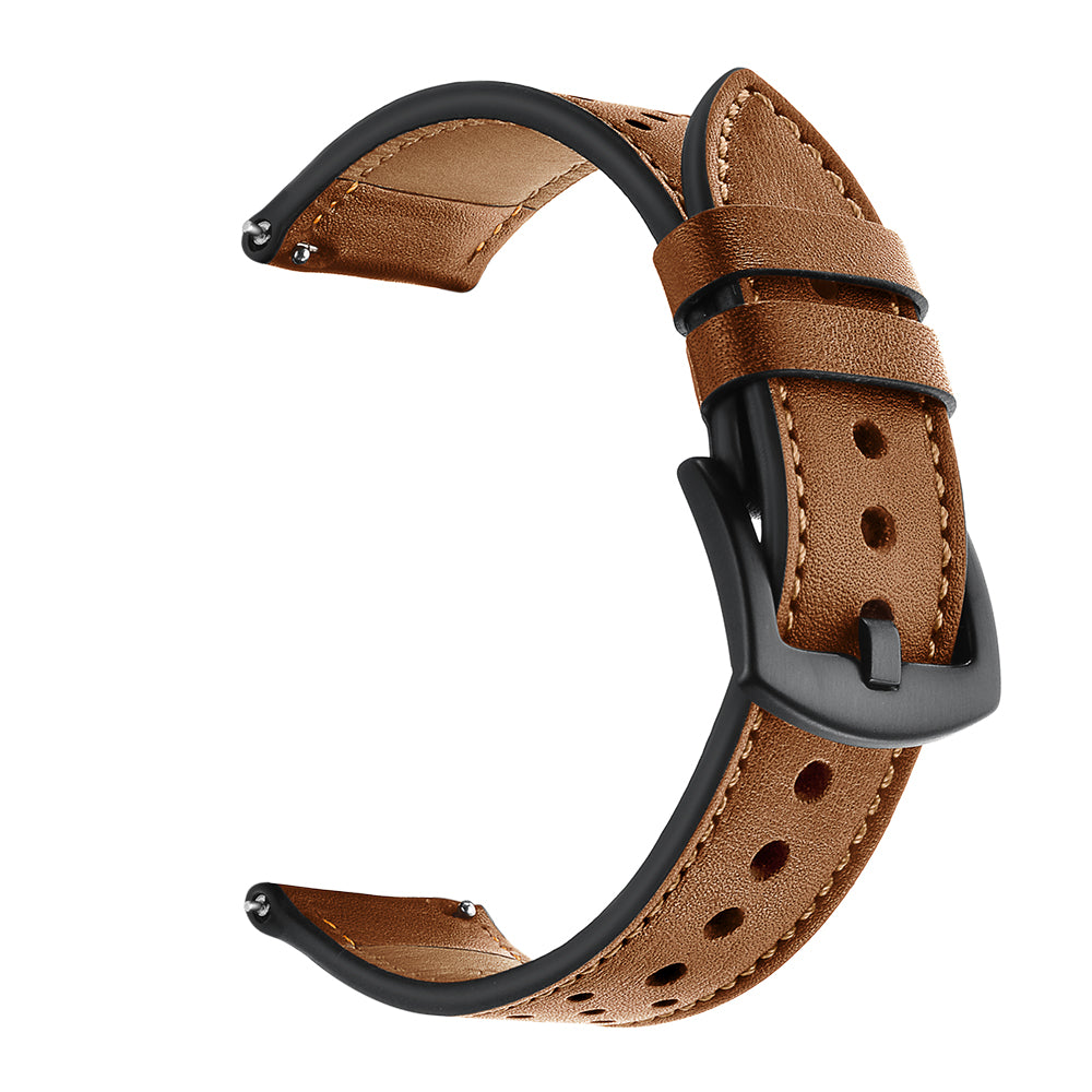 Holes Design Genuine Leather Strap Replacement Watch Band 22mm for Huawei Watch GT 2 46mm