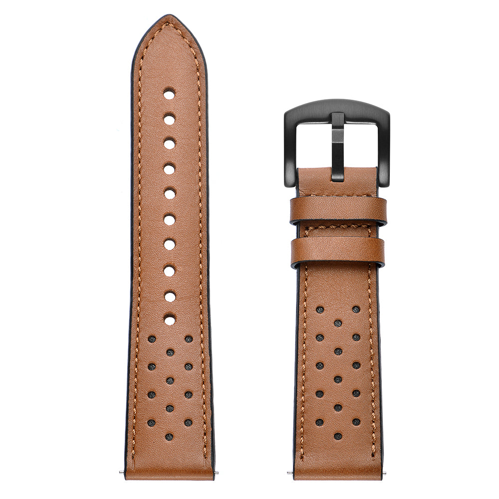 Holes Design Genuine Leather Strap Replacement Watch Band 22mm for Huawei Watch GT 2 46mm