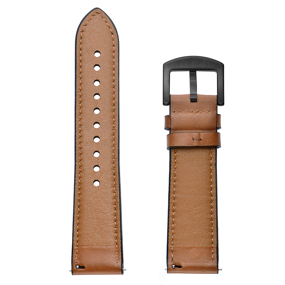 Holes Design Genuine Leather Strap Replacement Watch Band 22mm for Huawei Watch GT 2 46mm