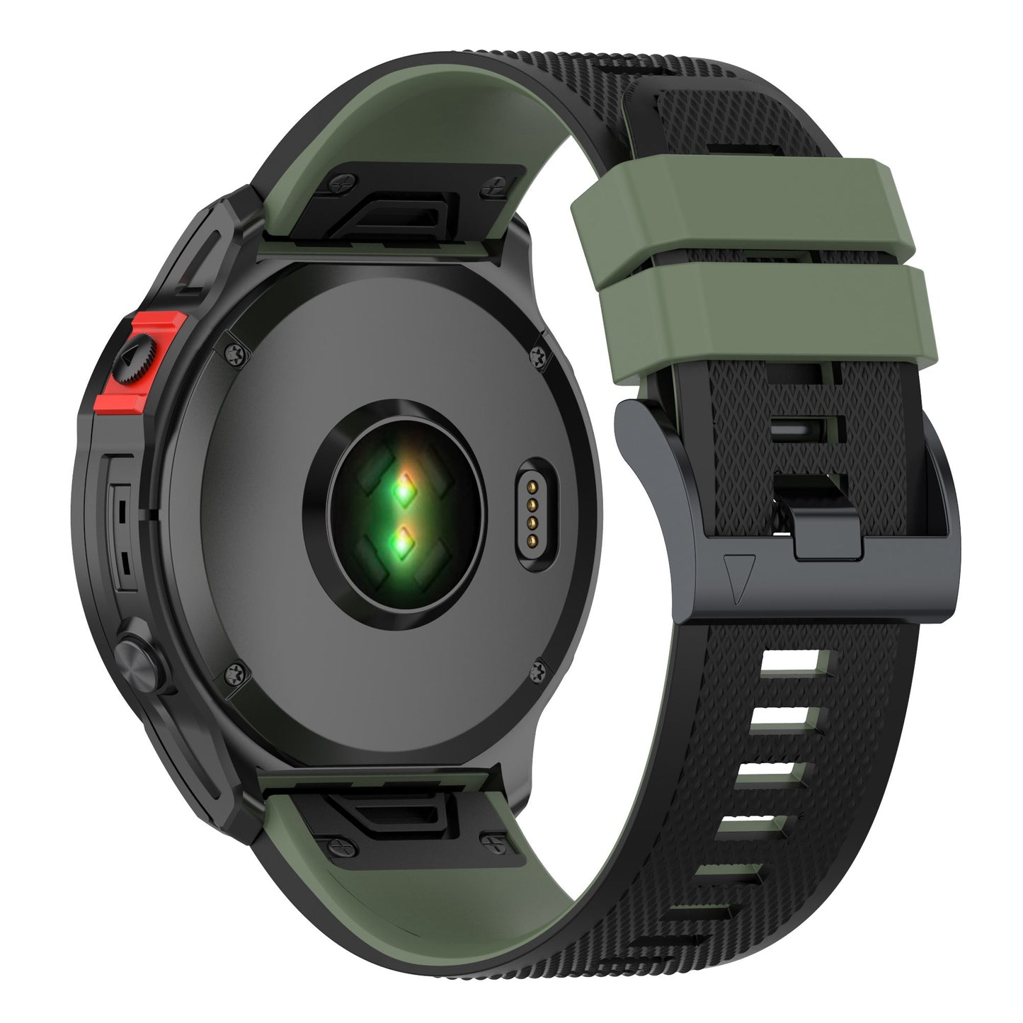 For Garmin Enduro / Tactix Delta / Tactix 7 Pro Dual Colors Replacement Wrist Band 26mm Textured Silicone Watch Strap