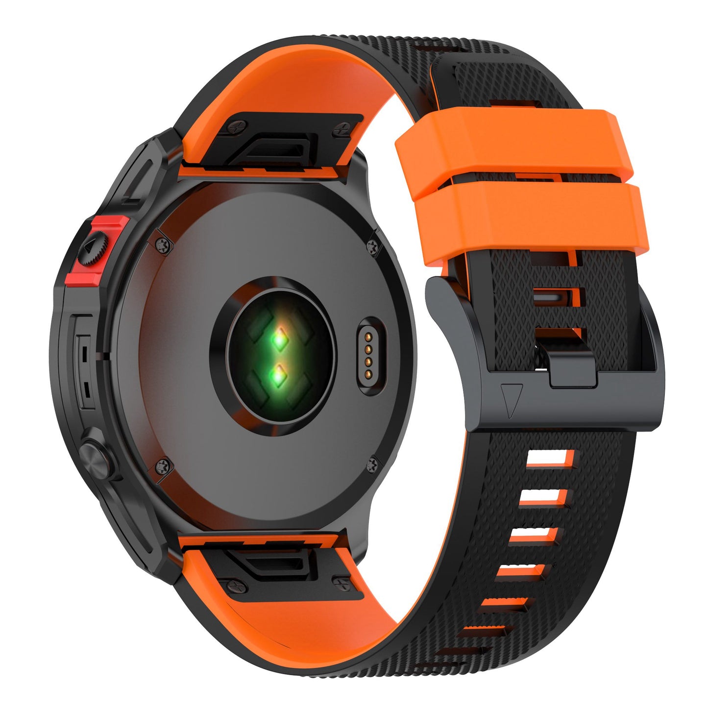 For Garmin Enduro / Tactix Delta / Tactix 7 Pro Dual Colors Replacement Wrist Band 26mm Textured Silicone Watch Strap