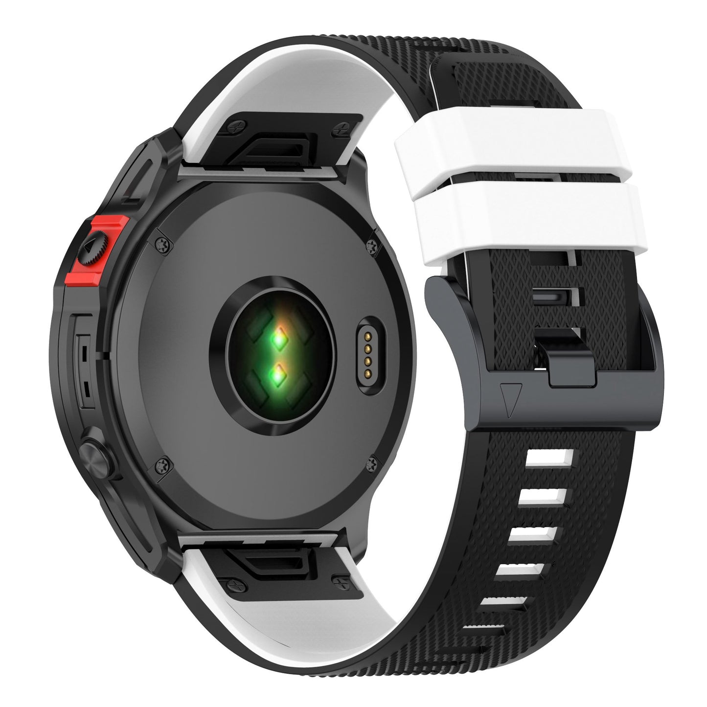 For Garmin Enduro / Tactix Delta / Tactix 7 Pro Dual Colors Replacement Wrist Band 26mm Textured Silicone Watch Strap