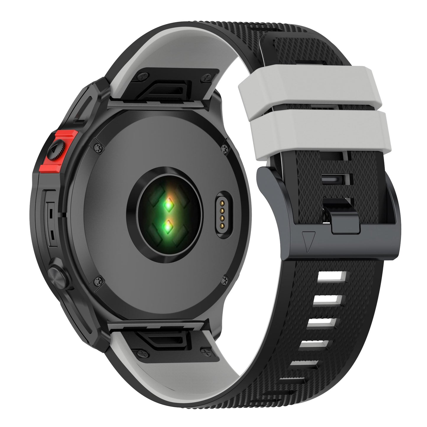 For Garmin Enduro / Tactix Delta / Tactix 7 Pro Dual Colors Replacement Wrist Band 26mm Textured Silicone Watch Strap