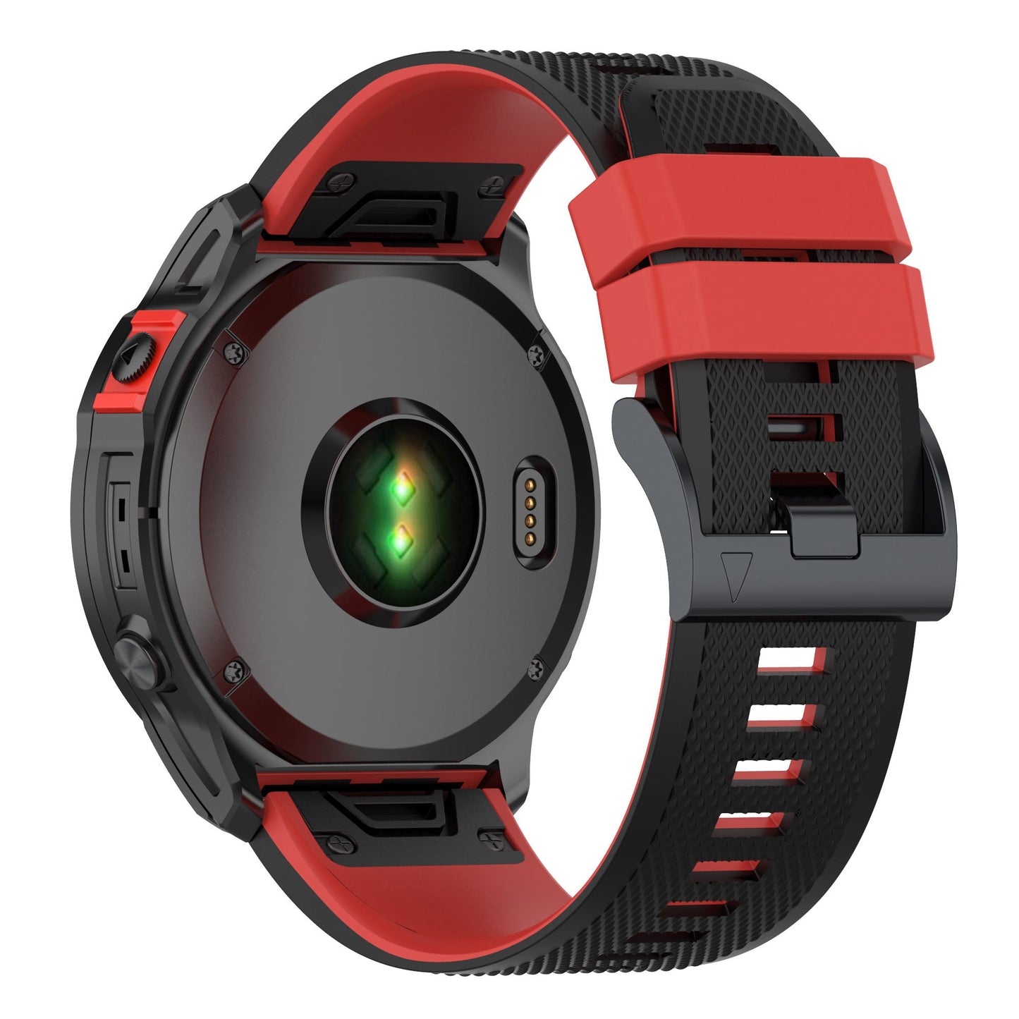 For Garmin Enduro / Tactix Delta / Tactix 7 Pro Dual Colors Replacement Wrist Band 26mm Textured Silicone Watch Strap