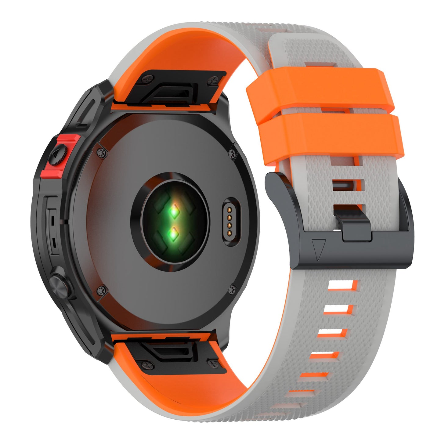 For Garmin Enduro / Tactix Delta / Tactix 7 Pro Dual Colors Replacement Wrist Band 26mm Textured Silicone Watch Strap