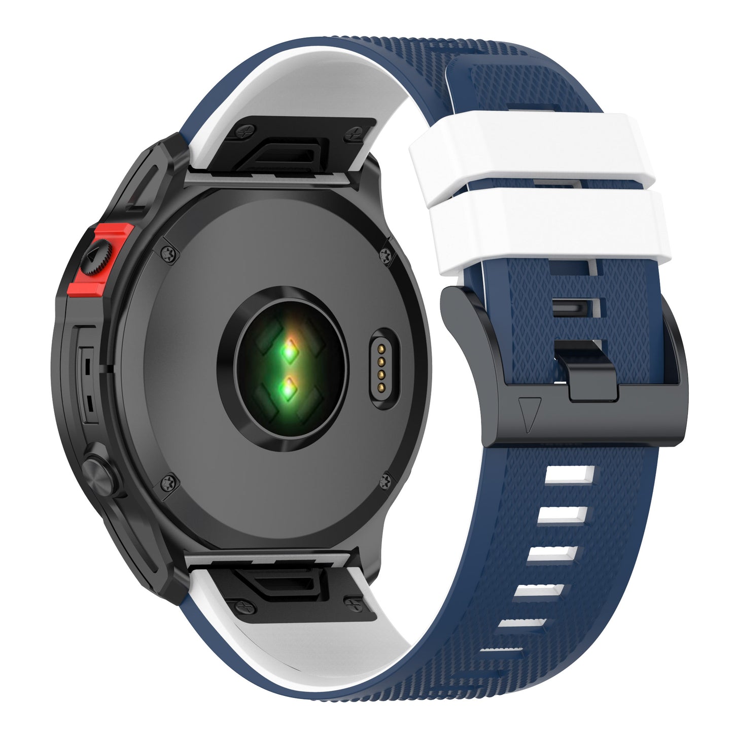 For Garmin Enduro / Tactix Delta / Tactix 7 Pro Dual Colors Replacement Wrist Band 26mm Textured Silicone Watch Strap