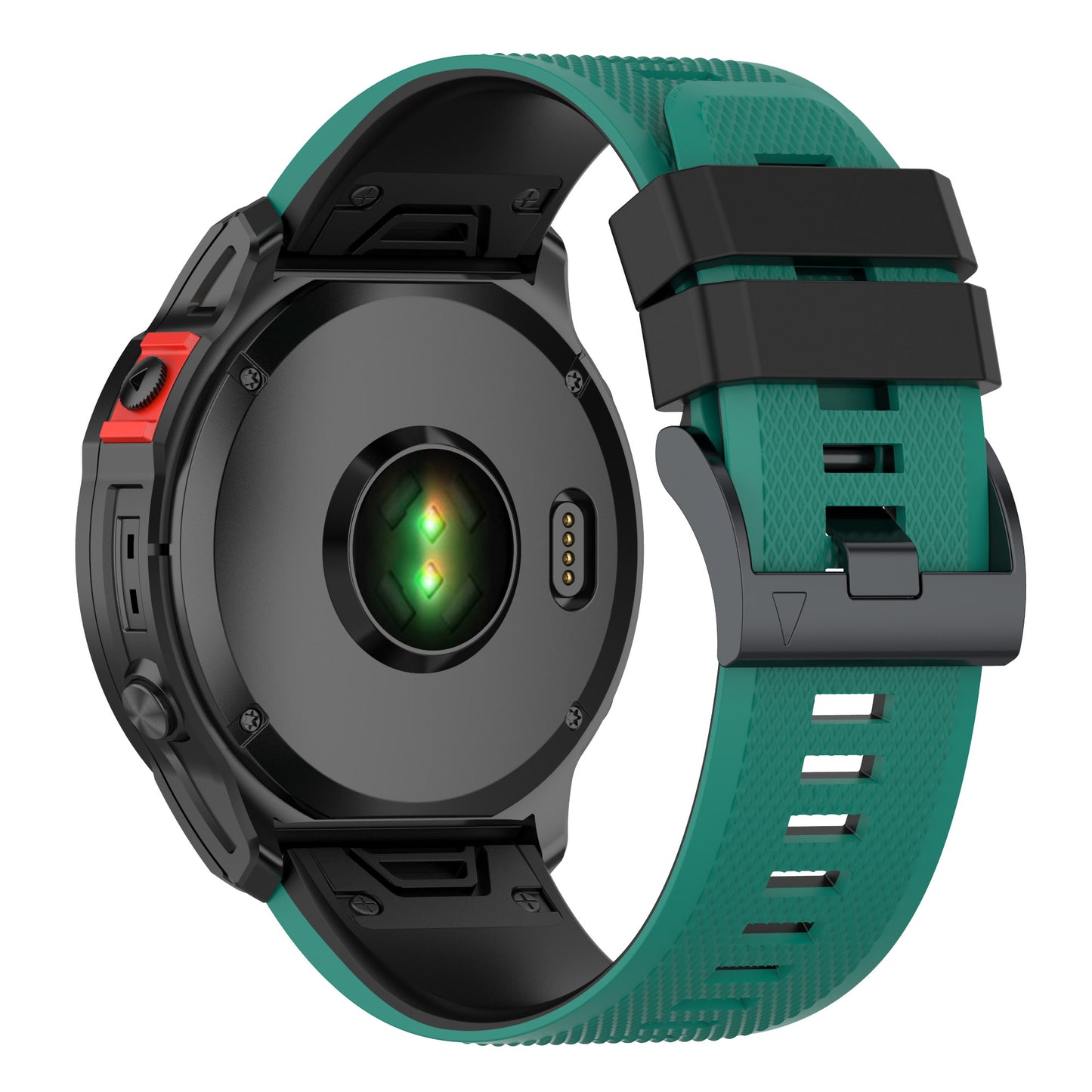 For Garmin Enduro / Tactix Delta / Tactix 7 Pro Dual Colors Replacement Wrist Band 26mm Textured Silicone Watch Strap