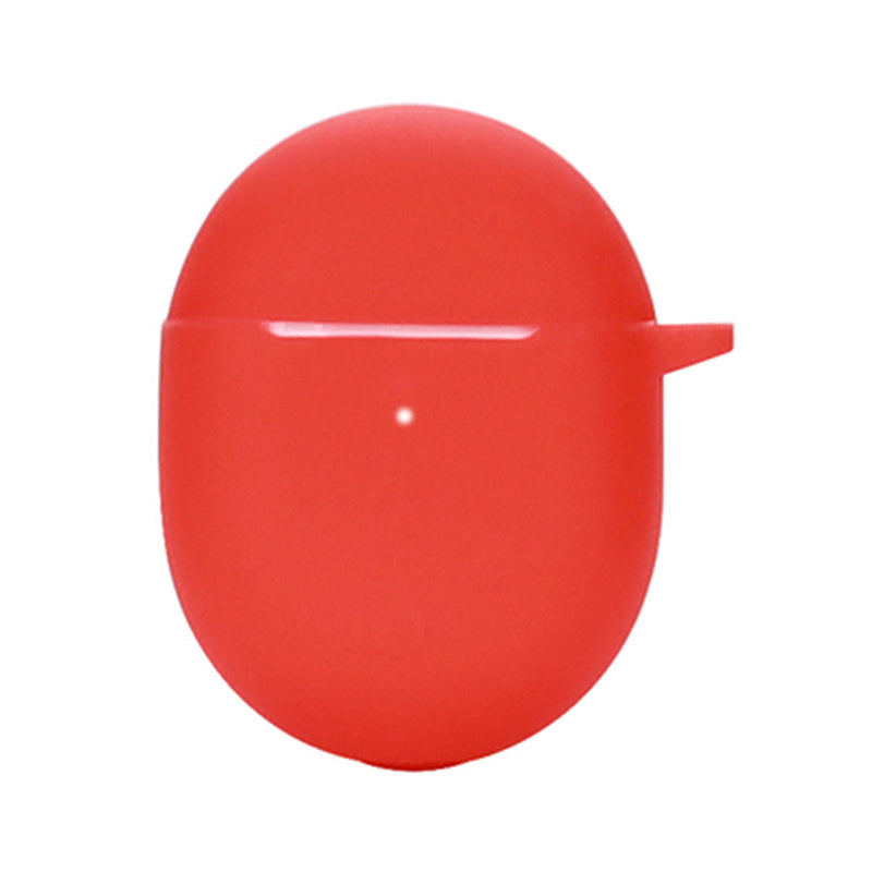 Dust-proof Earphone Silicone Case for Redmi Buds 4, Bluetooth Earbuds Charging Box Anti-scratch Cover with Hanging Buckle