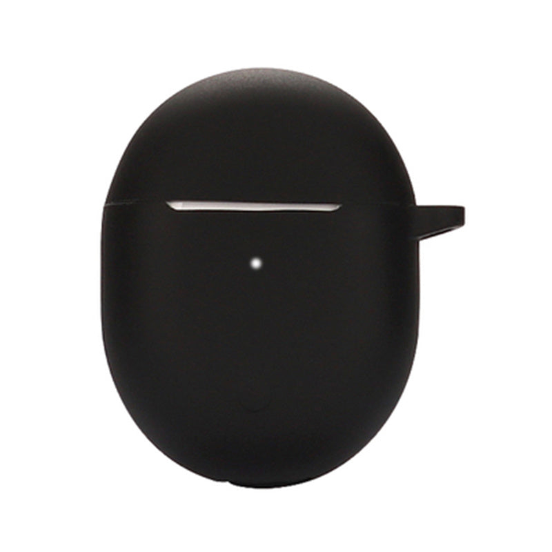 Dust-proof Earphone Silicone Case for Redmi Buds 4, Bluetooth Earbuds Charging Box Anti-scratch Cover with Hanging Buckle