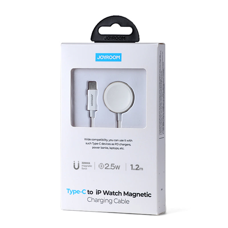 JOYROOM S-IW004 1.2m Type-C Port Magnetic Wireless Charger for Apple iWatch Charging Dock Cable