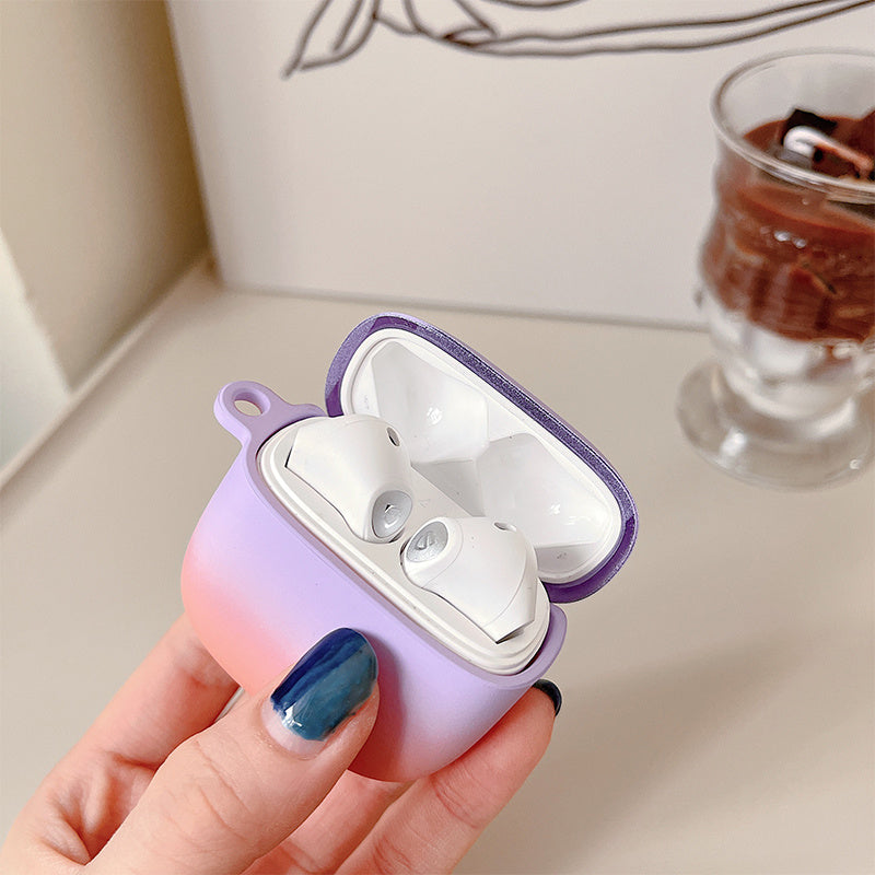 For SoundPEATS Air3 Gradient Frosted Hard PC Protective Case Bluetooth Earphone Anti-dust Anti-drop Cover