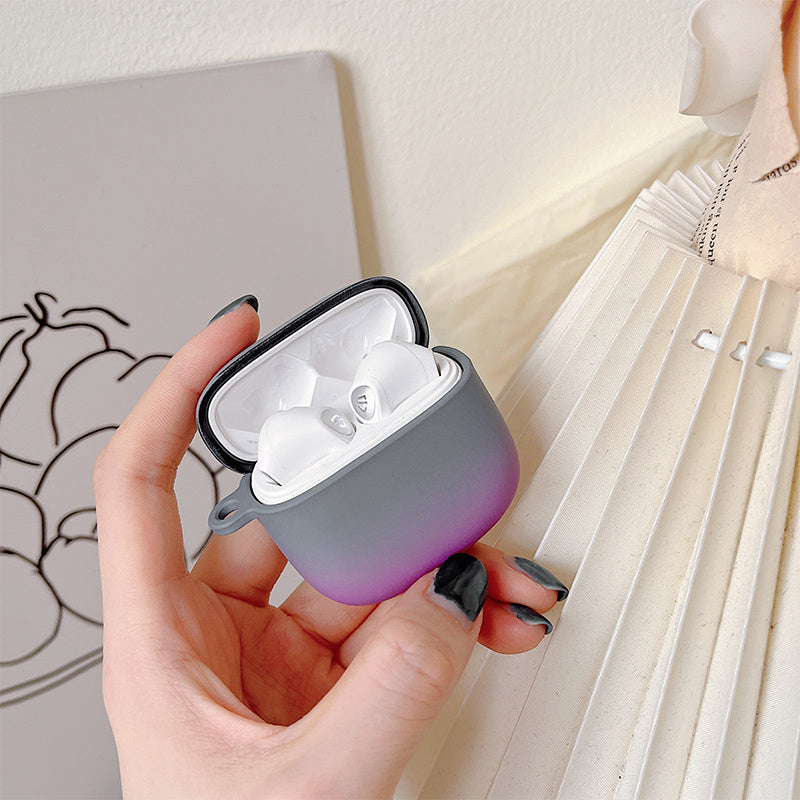 For SoundPEATS Air3 Gradient Frosted Hard PC Protective Case Bluetooth Earphone Anti-dust Anti-drop Cover