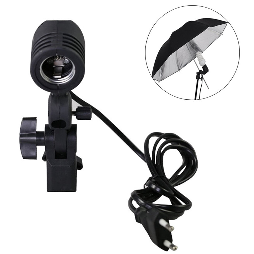 E27 Universal Screw Umbrella Holder Adapter Socket Photo Light Stand Mount Bulb Holder for Photography