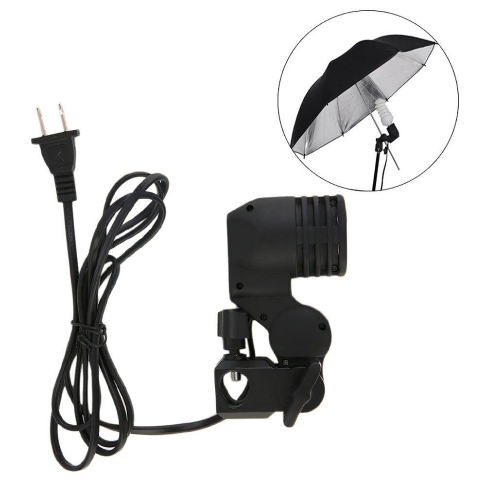 E27 Universal Screw Umbrella Holder Adapter Socket Photo Light Stand Mount Bulb Holder for Photography