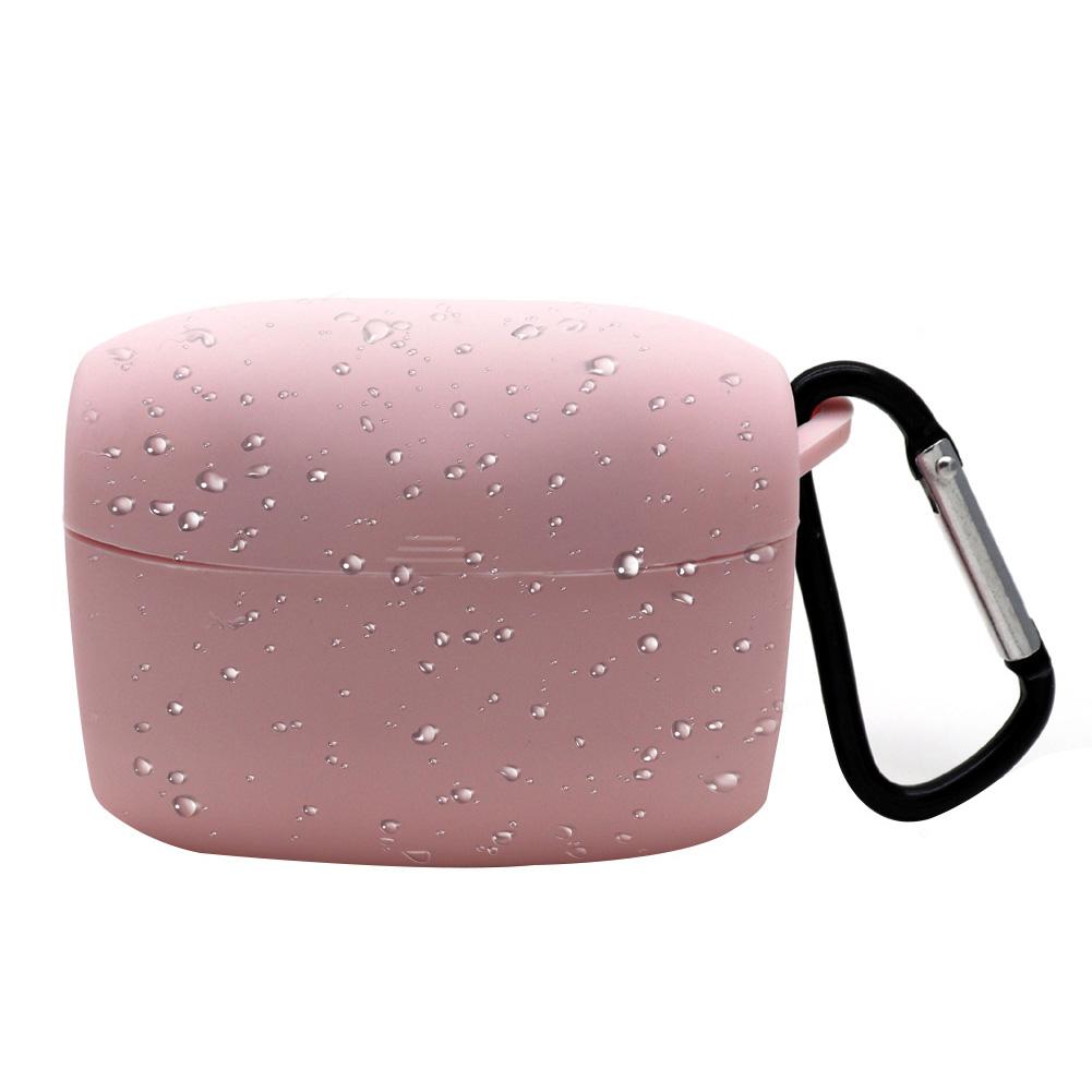 Durable Silicone Protective Case with Carabiner for Jabra Elite 65t / Elite Active 65t Bluetooth Earphones